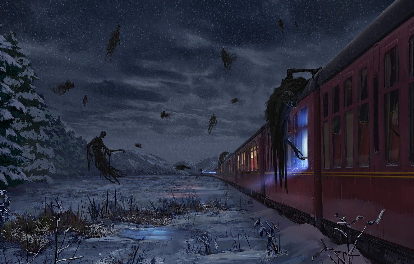 1332x850 Photo Wallpaper Fantasy, Art, Hogwarts Express, Harry - Harry
