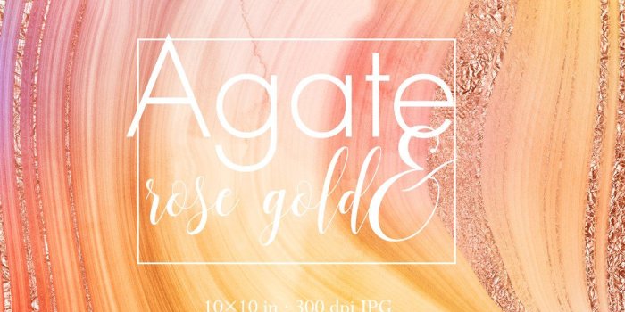 1200x800 12 Sunset agate & rose gold papers | Custom-Designed Textures