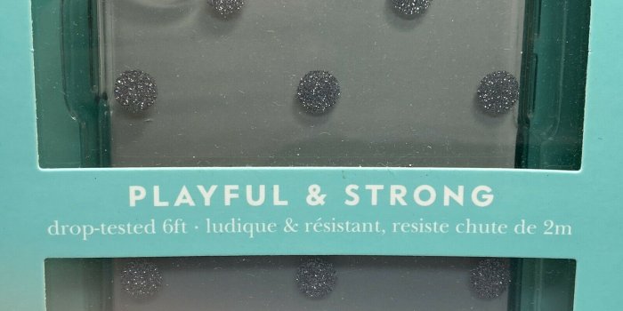 1600x1200 Kate Spade Polka Dot iPhone X Case Silver Glitter Dots Ombré