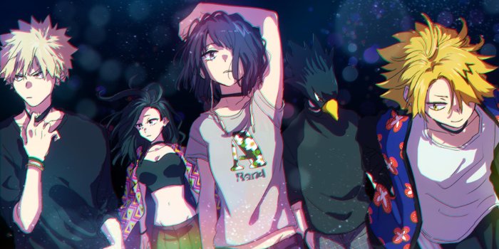 1920x1080 My Hero Academia - Katsuki Bakugo,Momo Yaoyorozu,Kyoka Jiro