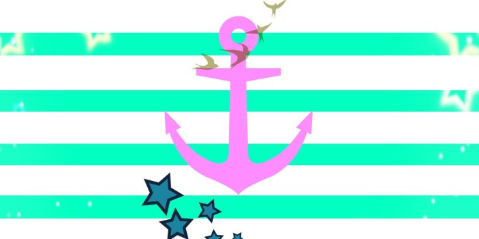 2048x2048 Pretty Wallpapers, Phone Wallpapers, Anchors, Nautical, - Girly