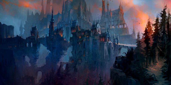 1300x820 Revendreth Landscape Art from World of Warcraft: Shadowlands #art