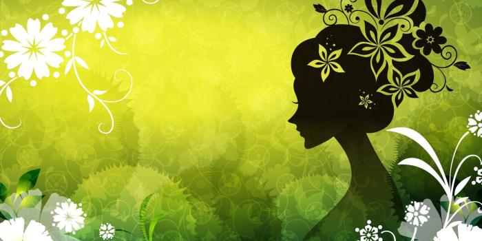 1920x1200 Vector women green flowers Wallpapers | HD Desktop Wallpaper