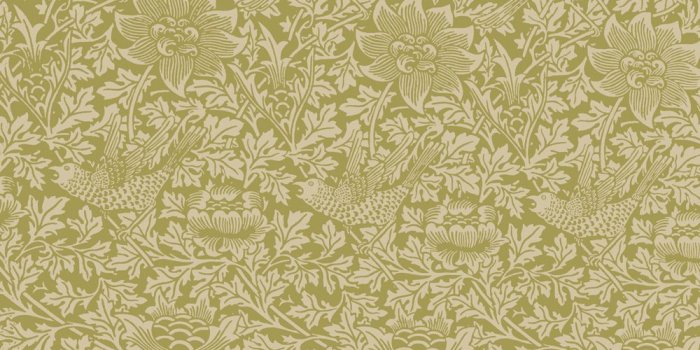 1000x1000 Bradbury Victorian Wallpaper | Bird & Anemone Wallpaper | Green