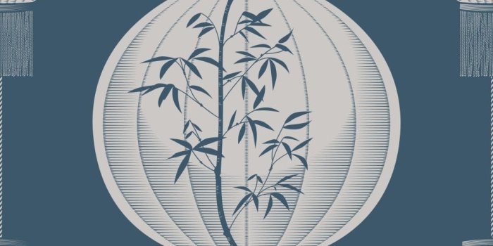 1000x1019 Lucky Lantern Washed Denim by Mini Moderns - Wallpaper : Brewers Home