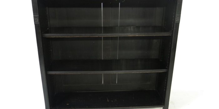1024x768 Antique - Victorian Aesthetic Movement Ebonised Bookcase - #2283L