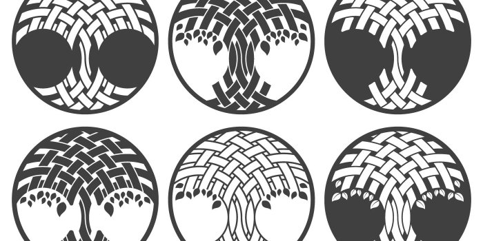 1400x980 Celtic Tree Logo Set - Download Free Vectors, Clipart Graphics