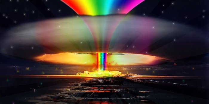 1600x1223 nuclear, Colorful, Abstract Wallpapers HD / Desktop and Mobile