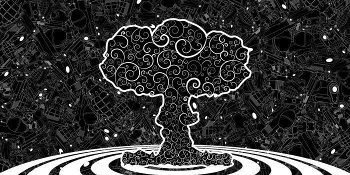 1920x1080 abstract pistols trees grenades monochrome nuclear explosions
