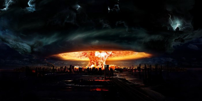 1920x1200 Mushroom cloud wallpaper, apocalyptic, nuclear, digital art HD