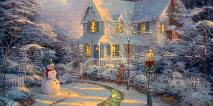 1920x1200 Thomas Kinkade Christmas Wallpaper (63+ images)