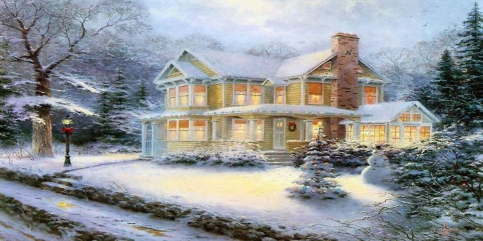 1920x1080 Thomas Kinkade Christmas Backgrounds