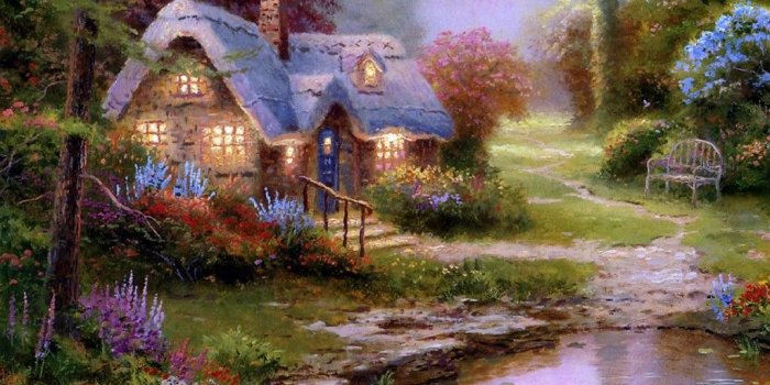 1024x768 Best 14+ Thomas Kinkade Backgrounds on HipWallpaper | Thomas