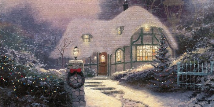 1200x915 Christmas Cottage | Thomas Kinkade Studios