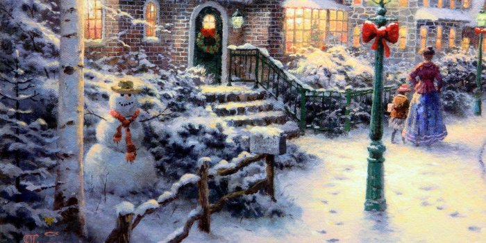 1600x1067 Free download Thomas Kinkade Christmas Backgrounds [1600x1067] for