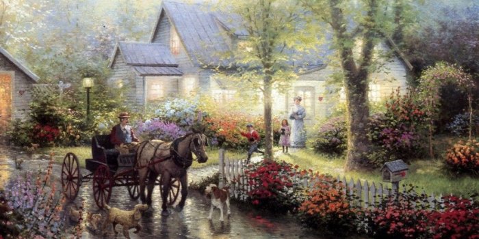 1024x768 Thomas kinkade wallpapers - SF Wallpaper
