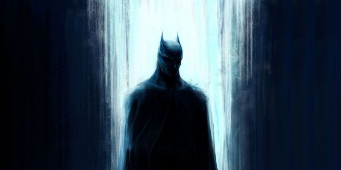 1366x768 Download Batman, silhouette, dark, dc heroes wallpaper, 1366x768