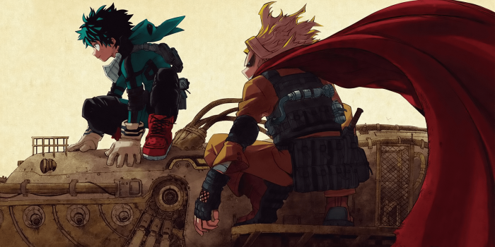 1920x1080 My Hero Academia - Izuku Midoriya (Deku) and All Might (Yagi