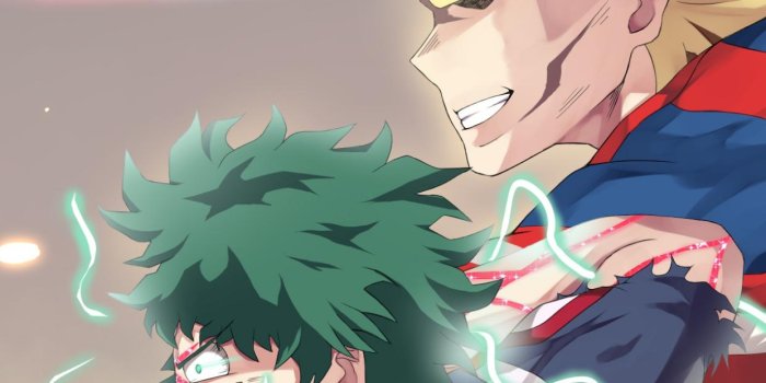 1242x2208 My Hero Academia - Izuku Midoriya & Toshinori Yagi HD wallpaper