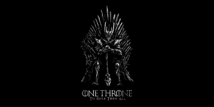 1920x1080 Sauron Sits Atop The Iron Throne | WallpaperFool