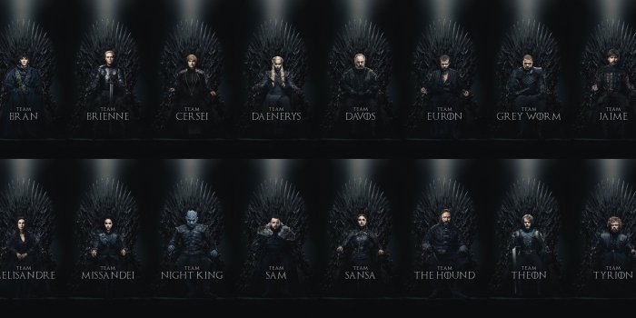 4769x1800 SPOILERS] I edited textless versions of all the Iron Throne images