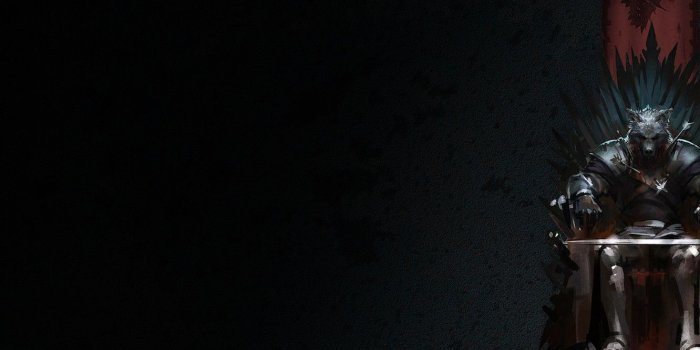 1332x850 Wallpaper Figure, Wolf, Art, A song of Ice and Fire, Stark, The