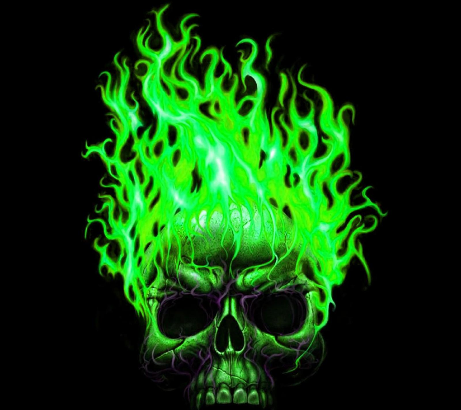 2160x1920 Green Skull Wallpaper (53+ images)