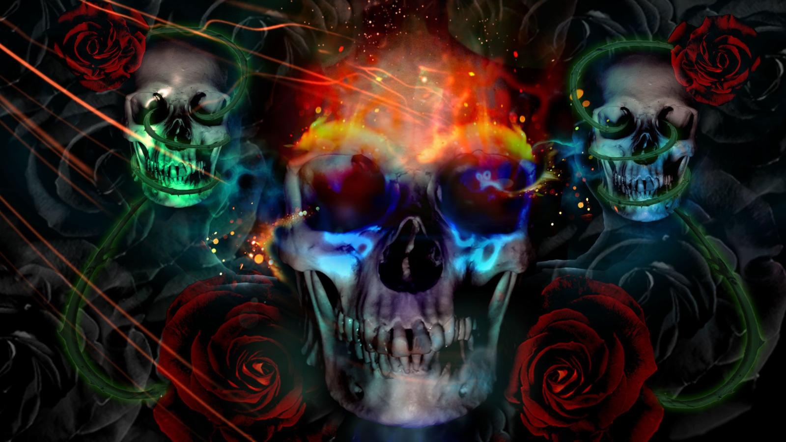 2560x1440 Green Skull Wallpaper (53+ images)