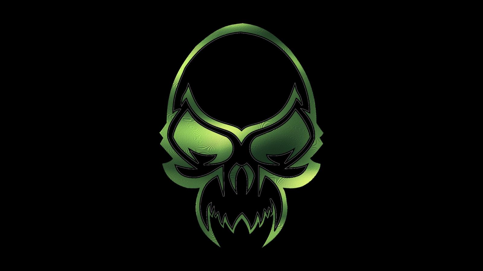 3840x2160 Download 3840x2160 Green Skull, Creature Wallpapers for UHD TV