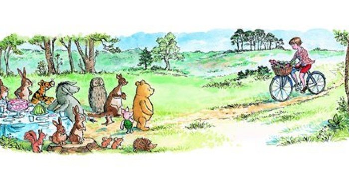 2000x1000 Classic Winnie The Pooh Painting at PaintingValley.com | Explore