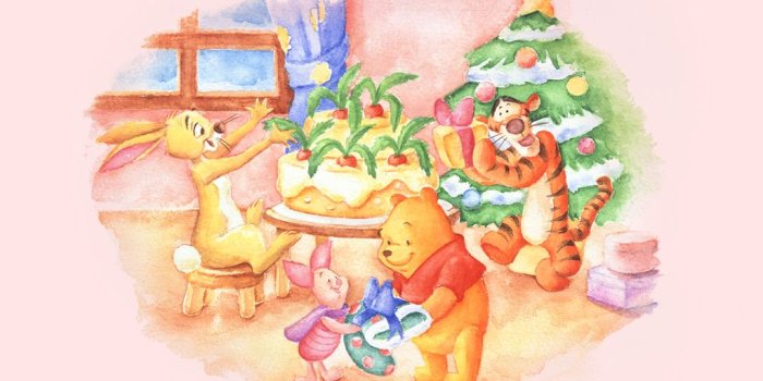 1024x768 Winnie the Pooh Christmas - Christmas Wallpaper (2735488) - Fanpop