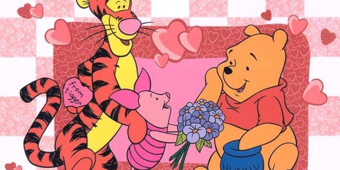 1024x768 Winnie the Pooh Valentine Wallpaper | Pooh, Winnie the pooh friends