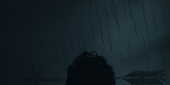 1440x2560 Wallpaper Silhouette, Arrow, Loneliness, Lonely, Sadness