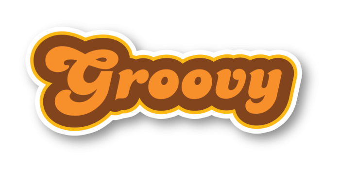 960x960 Groovy Retro Quote Vinyl Sticker - Funny Laptop Stickers - Vinyl