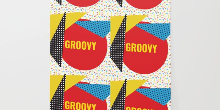 1500x1500 Groovy Memphis Throwback Colorful Retro 1990s 80s Trendy Hipster