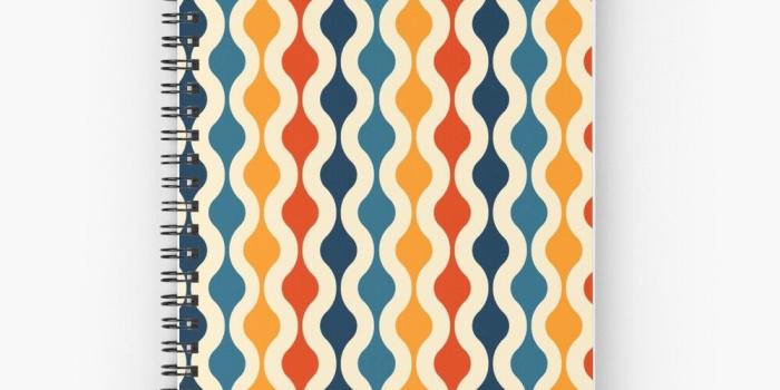 1000x1000 Groovy 70's pattern