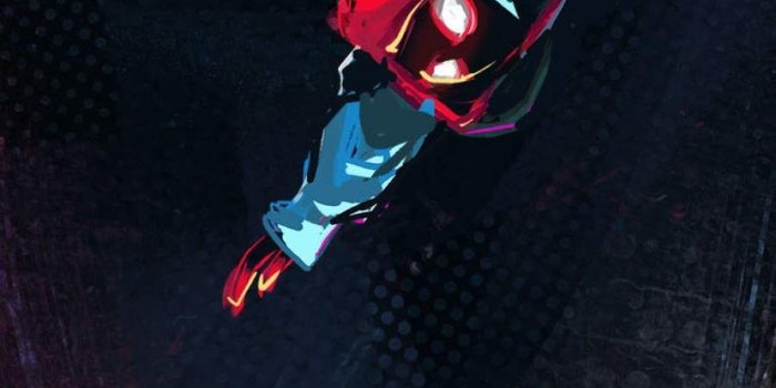 900x1800 Spiderman Miles Morales Falling IPhone Wallpaper | Marvel