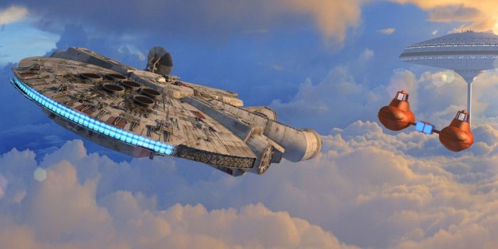 1600x517 Falcon Arrives at Cloud City, Andrew March on ArtStation at https
