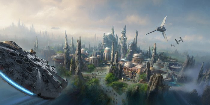 3600x1896 Game illustration, Millennium Falcon, Star Wars HD wallpaper