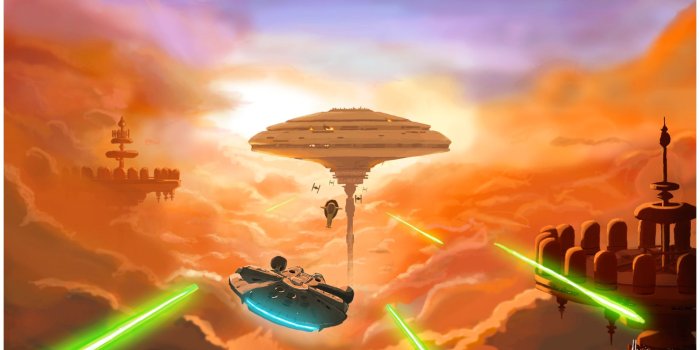 1920x1080 ArtStation - Cloud City, Julien A