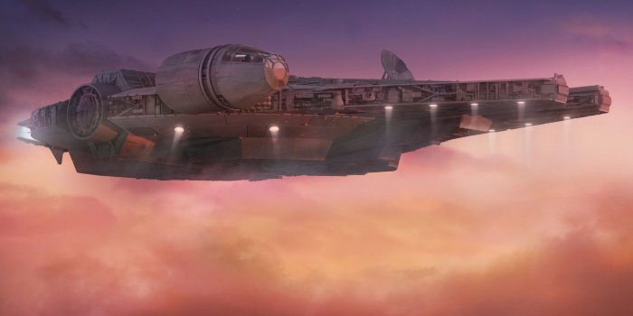 1920x1080 ArtStation - Millennium Falcon In The Clouds, Chris Toumanian