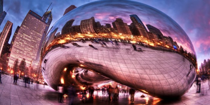 1680x1050 Low-angle photo of Cloud gate, Chicago Illinois HD wallpaper