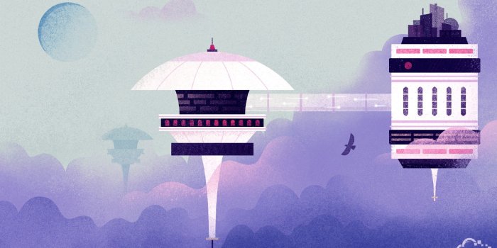 2560x1440 City above clouds clip art, minimalism, Bespin HD wallpaper