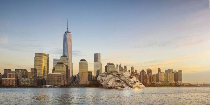 1600x900 Why has the Millennium Falcon crashed in Manhattan? | CNN Travel