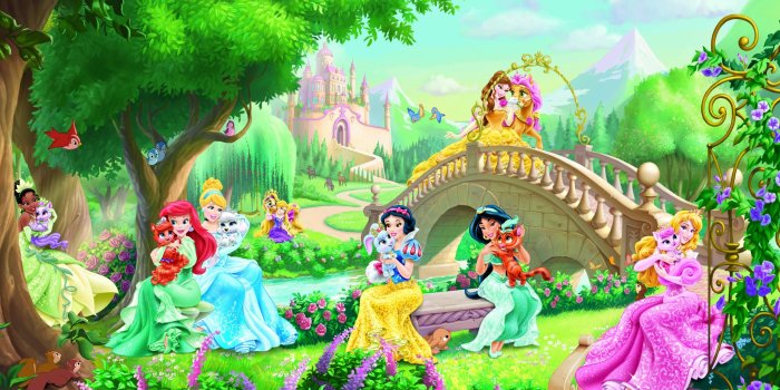 2560x1700 Free download Mural photo Wallpaper kids bedroom Princess Palace