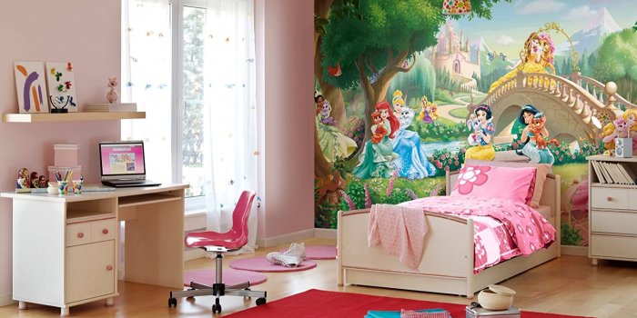 1500x995 Komar Disney Princess Palace Pets Wallpaper Mural, Vinyl, Multi
