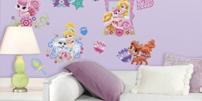 1369x1456 Disney Princess - Palace Pets Peel and Stick Wall Decals