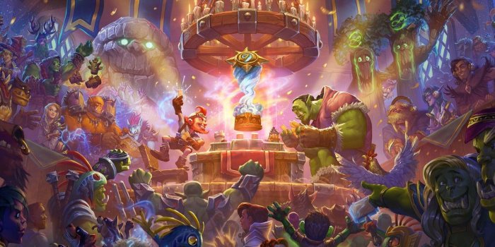 1332x850 Wallpaper card, magic, the game, MAG, Blizzard, Goblin, art, druid