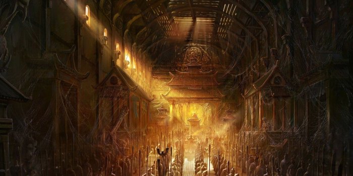 1332x850 Wallpaper palace, warriors, ancient China images for desktop