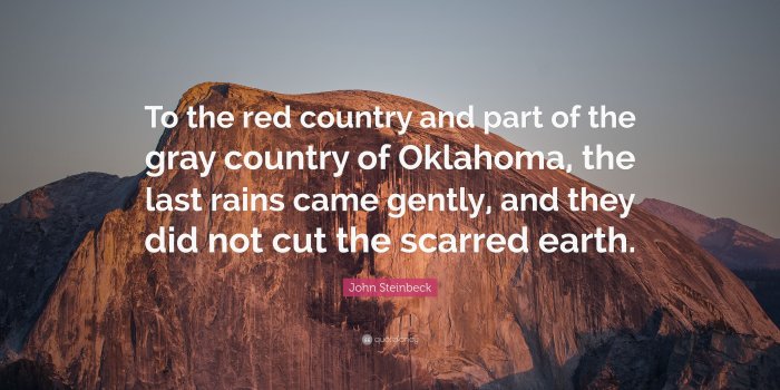 3840x2160 John Steinbeck Quote: “To the red country and part of the gray